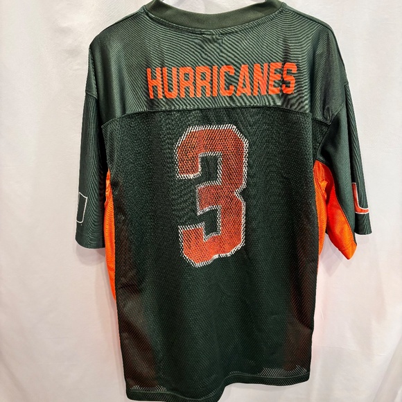 Starter University of Miami UM Miami Hurricanes #3 Football Jersey Size Large - Picture 8 of 16